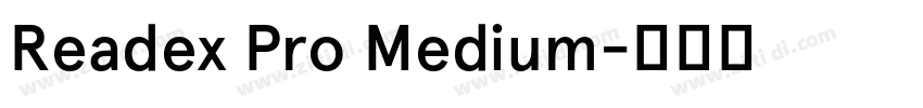 Readex Pro Medium字体转换